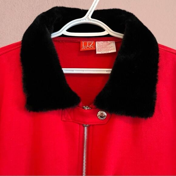 Vintage Liz Claiborne red cinched waist jacket - Picture 4 of 9